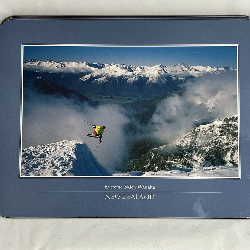 Set of 4 New Zealand Scenic Cork Back Placemats Coronet Peak Ngauruhoe Wanaka